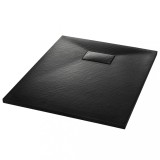 Cadita de dus, negru, 90 x 70 cm, SMC