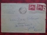 1934-Plic circ.-Marseille-Galati-RAR, Circulata, Printata