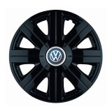 Cumpara ieftin Set 4 Capace Roti, potrivite jantelor de R16, pentru Volkswagen, model Cosmos Negru, Autohelix MSA