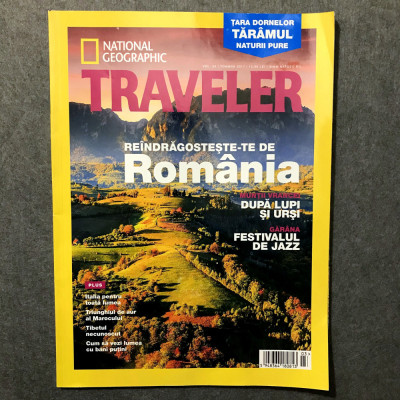 Revista National Geographic Rom&amp;acirc;nia Traveler 2017 Toamnă, vezi cuprins foto