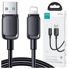 Cablu pentru incarcare si transfer de date Joyroom S-AL012A14, USB/Lightning, 2.4A, 1.2m, Negru