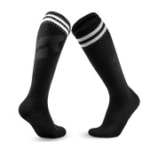 Sosete lungi pentru dama, SS081, Negru/Alb, marime universala