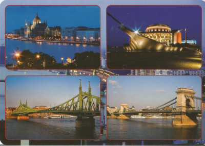 *Ungaria, poduri (8), Budapesta, c.p.i., necirculata foto