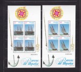 SPANIA 1997 AMBARCATIUNI BARCI DE EPOCA SPANIOLE BLOCURI MNH