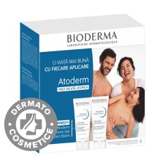 Pachet balsam Atoderm Intensive 200ml + Gel spumant Atoderm Intensive 200ml, Bioderma foto