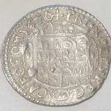 Boemiea Episcopia Olomouc 3 kreuzer 1670 argint Carol ll RaR