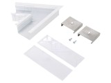 Conector 60&deg; Aluminiu Alb VARIO30-07