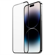 Folie sticla securizata flippy compatibil cu apple iphone 15, full glue negru