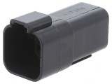 Conector cablu-cablu PX0 mufă tată 6 pini negru