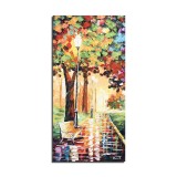 Tablou pictat manual hol, living, dormitor, Aleea noastra din parc, 80x40cm ulei in cutit efect 3D Fabulos