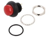 Comutator SPST-NO E-SWITCH, 0,125A/125VAC, IP68, Acţionat prin apăsare