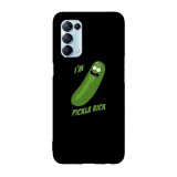 Husa compatibila cu Oppo Find X3 Pro model Pickle Rick, Silicon, TPU, Viceversa, Transparent, Carcasa