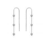 Cumpara ieftin Cercei lungi argint 925, JW1072, model cu zirconiu, placati cu rodiu