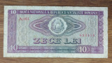 Romania - bancnota de colectie istorica - 10 lei 1966 - serie mica, stare buna