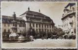 Sibiu, Piata Regele Ferdinand cu palatul Baron Brukenthal// CP E. Fischer, Circulata, Fotografie