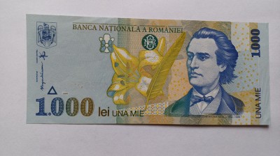 Romania -1000 Lei 1998-filigram mare-aUNC foto