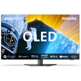 Televizor Philips AMBILIGHT tv OLED 65OLED819, 164 cm, Google TV, Ultra HD 4K, 100Hz, Clasa F (Model 2024)