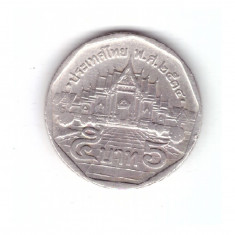 Moneda Thailanda 5 baht 1991, stare buna, curata