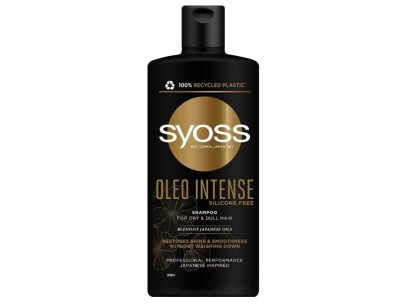Sampon Syoss Oleo Intense, cu amestec de uleiuri japoneze pentru par tern si uscat, formula vegana, 440 ml foto