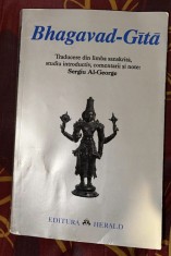 Bhagavad Gita Bhagavat-gita ed. bilingva romana-sanskrita foto