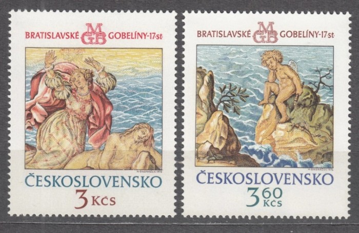 Cehoslovacia 1976 - Tapițerii, Bratislava, arta, serie neuzata
