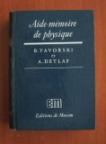 Aide-memoire de physique / B. Yavorski, A. Detlaf