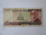 Cuba 10 Pesos 1991, Circulata, Iasi, Printata