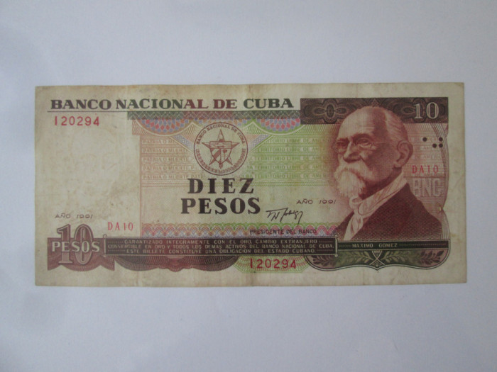 Cuba 10 Pesos 1991