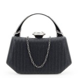 Cumpara ieftin Geanta clutch negru cu cristale si sclipici 55461 06