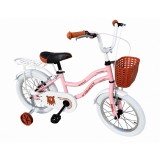 Cumpara ieftin Bicicleta pentru copii Bonny&nbsp;Light&nbsp;Pembe Belderia roti 16 inch, roti ajutatoare, cu portbagaj si cosulet