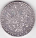 AUSTRIA UNGARIA 1 Florin 1860 E Alba Iulia, Europa, Argint