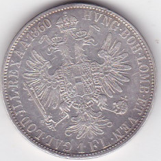 AUSTRIA UNGARIA 1 Florin 1860 E Alba Iulia