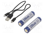 Acumul: Li-Ion 18650,MR18650 3,6V 3200mAh &Oslash;18,6x70,3mm 8A