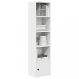 Cumpara ieftin Bibliotecă, alb, 31x24x127 cm, lemn prelucrat