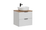 Set Masca Lavoar Baie Adel Alb 60 cm, Inchidere Soft Close, Transport Gratuit