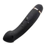 Vibrator Ness, 20 Moduri Vibratii, Silicon, Negru, 17 cm, Guilty Toys