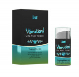 Gel INTT Vibration! Gin &amp; Tonic, pentru stimulare si excitare, senzatie vibranta, Unisex, 15 ml