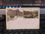 Salutări din Govora, litografie, Villa Maria, Vederea Generală a Băilor 1899 205