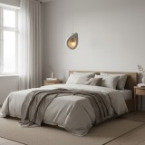 Lustra suspendata FOAMER alba, 35 cm, cu inaltime reglabila si soclu E27