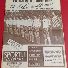 Revista SPORT nr.1/decembrie 1989