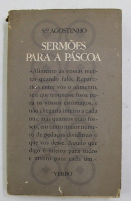 SERMOES PARA A PASCOA de STO. AGOSTINHO , 1982 foto