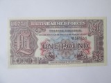 British Armed Forces 1 Pound 1948 UNC,bancnota din imagini