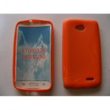Husa Silicon S-Line Orange pentru LG L70 D320N - Protectie Premium