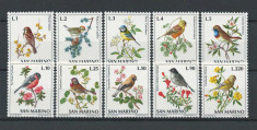 San Marino 1972 MNH, nestampilat - Pasari, fauna, animale foto