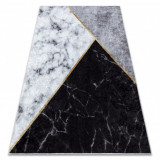MIRO 51330.804 covor lavabil Marmură, geometric anti-alunecare - gri, 120x170 cm