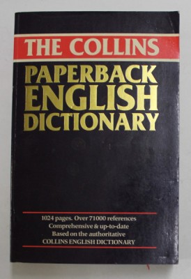THE COLLINS PAPERBACK ENGLISH DICTIONARY , managing editor WILLIAM T. McLEOD , 1987 foto