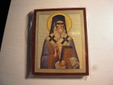 Reproducere icoana infatisandu-l pe Sfantul Nectarie cu dimensiunea 14.5x18 cm
