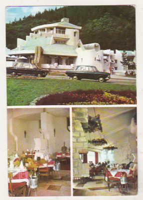 bnk cp Motelul Casa Arcasului ( Jud Neamt ) - Vedere - circulata - marca fixa foto