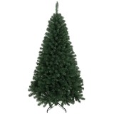 HOMCOM Brad Artificial de Crăciun, 180 cm, 888 Ramuri Ignifuge, Bază Metalică Pliabilă, Verde | Aosom Romania