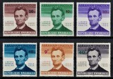 RWANDA 1965 - Oameni celebri, Abraham Lincoln / serie completa MNH